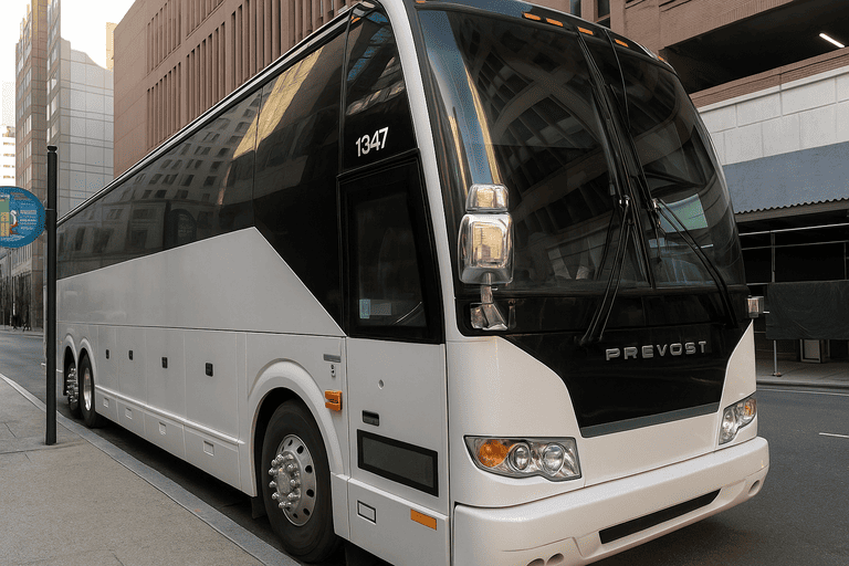 a Milwaukee Coach Bus Service coach bus